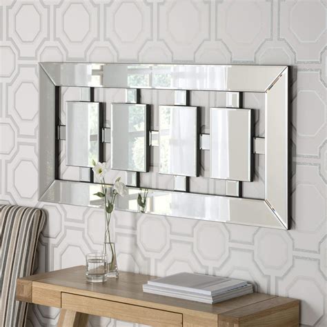 large horizontal wall mirror